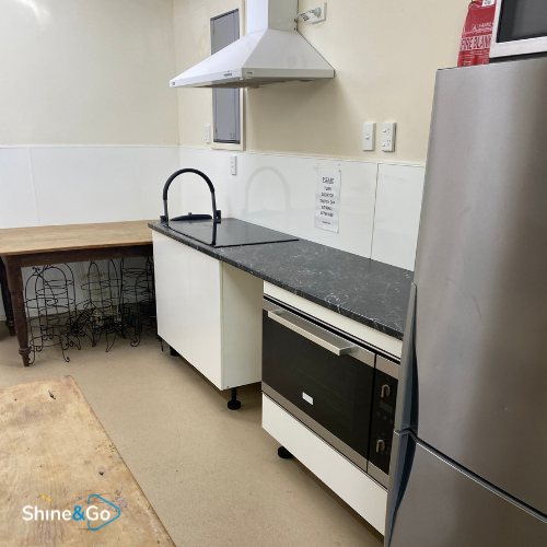 Commercial kitchenette cleaned by Shine&Go NZ