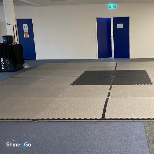 Commercial gym floor mats cleaned by Shine&Go NZ